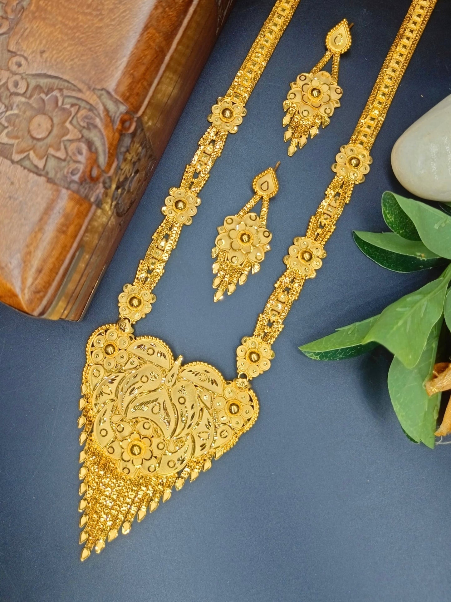 1GM GOLD RANI HAR NECKLACE SET