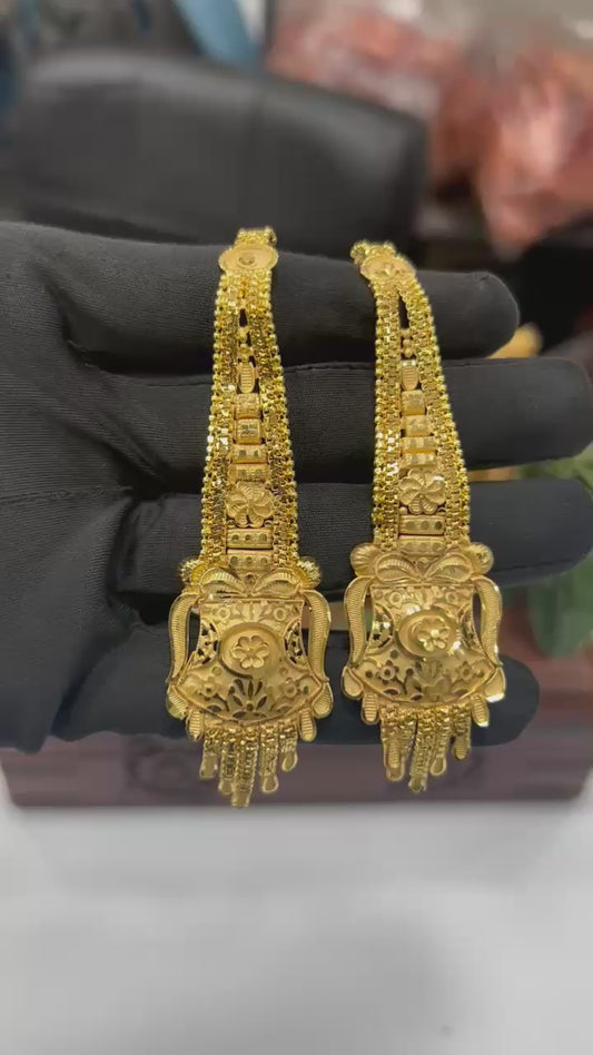 1GM GOLD KANCHAIN EARRING'S