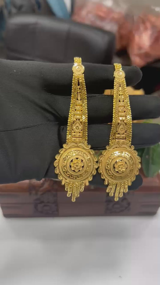 1GM GOLD KANCHAIN EARRING'S