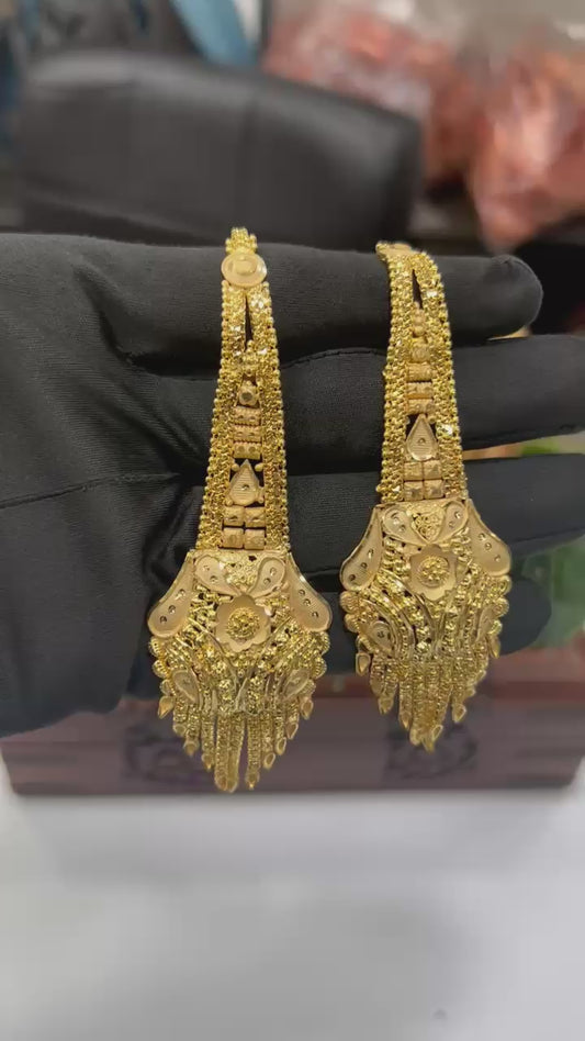 1GM GOLD KANCHAIN EARRING'S