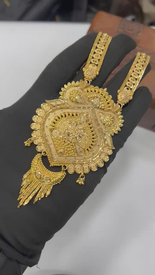 1GM GOLD RANI HAR NECKLACE SET