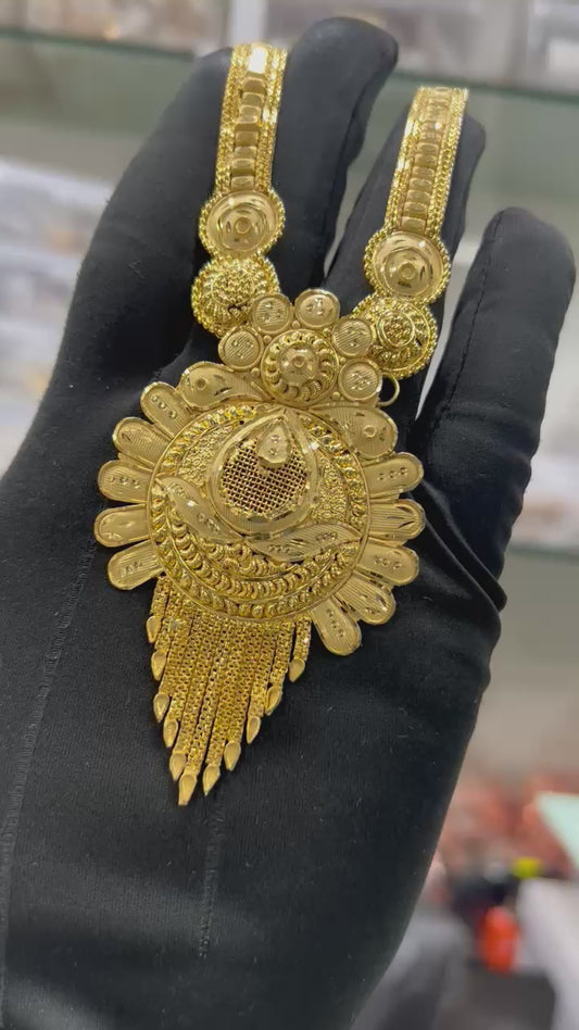 1GRAM GOLD RANI HAR NECKLACE SET