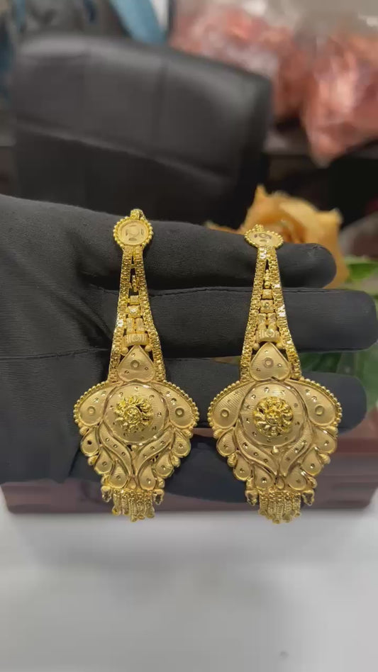 1GM GOLD KANCHAIN EARRING'S