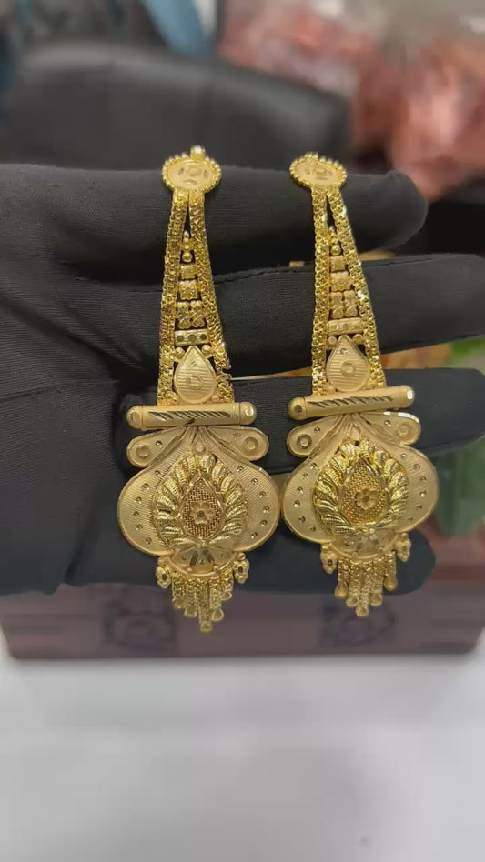 1GM GOLD KANCHAIN EARRING'S