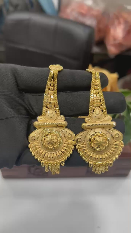 1GM GOLD KANCHAIN EARRING'S